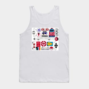 Science Fiction Eagle Moonbase Collage Tank Top